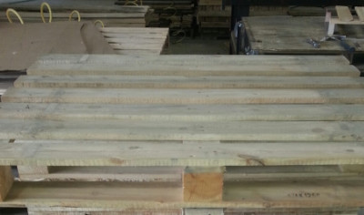 Lead boards on a wooden pallet