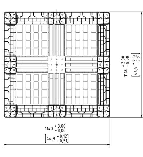 CP-4545-FP-CP9 Plastic Pallet - Photo 3