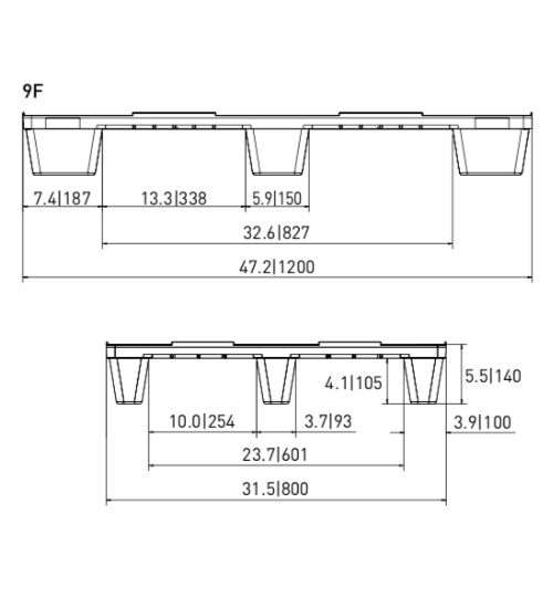 CP-4832-N-210 Plastic Pallet - Photo 4