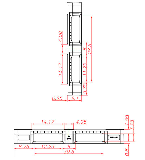 CP-4840-FP-E6CD-3Rod-FDA Plastic Pallet - Photo 5