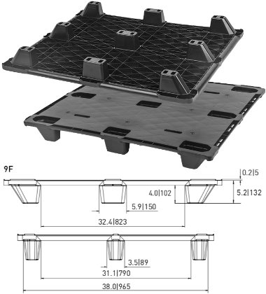 CP-4840-N-100-CD Plastic Pallet - Photo 1