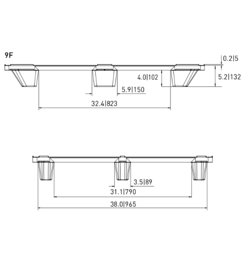 CP-4840-N-100 Plastic Pallet - Photo 4