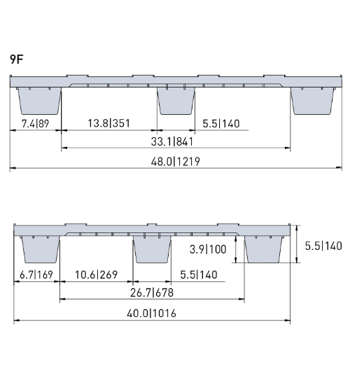 CP-4840-N-330 Plastic Pallet - Photo 4