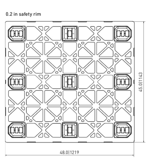 CP-4845-N-530 Plastic Pallet - Photo 3