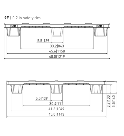 CP-4845-N-530 Plastic Pallet - Photo 4