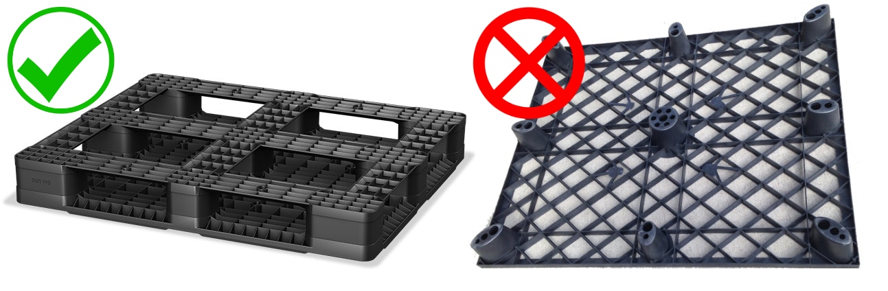 go vs no go pallet designs for edge racking