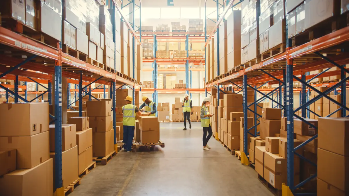 Nelson Company warehouse and packaging operations.